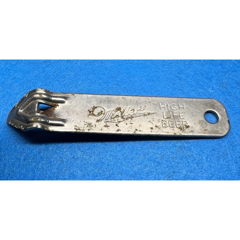 Vintage Miller High Life Beer Bottle Opener Metal‎ Can Opener Man Cave Gift
